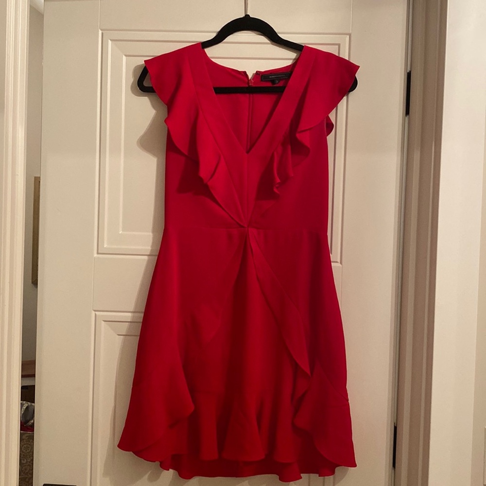 BCBGMaxazria Red Cocktail Dress